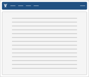 Diagram showing page with fluid width header, content and footer.