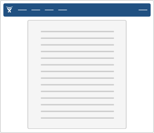 Diagram showing page with fluid width header and footer, but fixed width content.